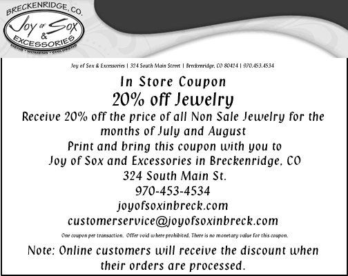 20% off Jewelry