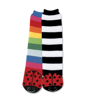 Click for more details on Slipper Sock Multi Color Stripe Ladybug Slipper Sock Multi Color Stripe Ladybug