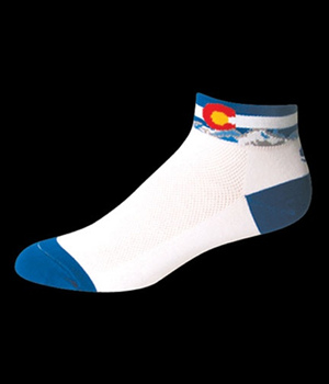 Click for more details on Save our Soles Cycling Socks Colorado Flag Low Cut Save our Soles Cycling Socks Colorado Flag Low Cut