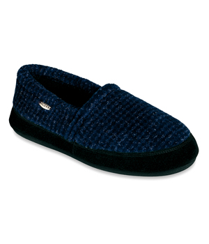 Click for more details on Acorn Slippers Mens Blue Check Acorn Slippers Mens Blue Check