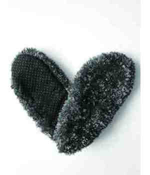 Click for more details on Fuzzy Footie Large Slippers Black Fuzzy Footie Large Slippers Black