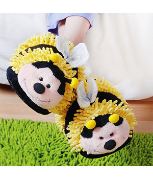 Click for more details on Kids Fuzzy Friend Slipper Bumble Bee Kids Fuzzy Friend Slipper Bumble Bee